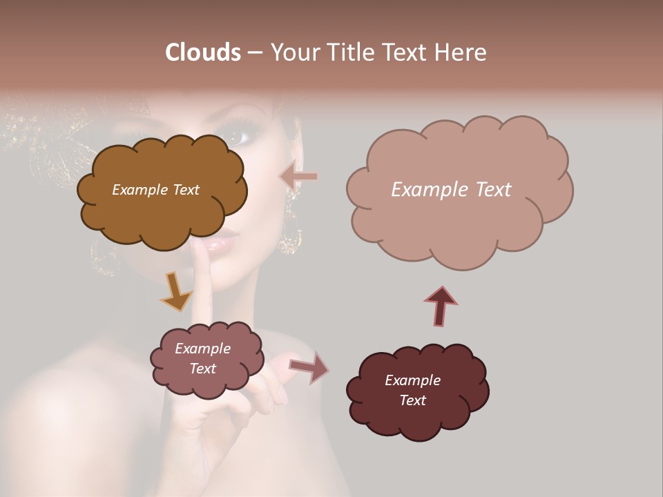 Beauty Woman Purity PowerPoint Template