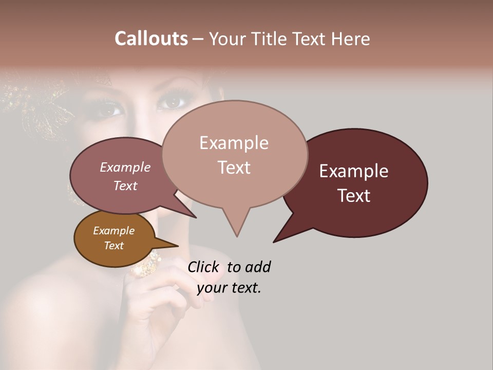 Beauty Woman Purity PowerPoint Template