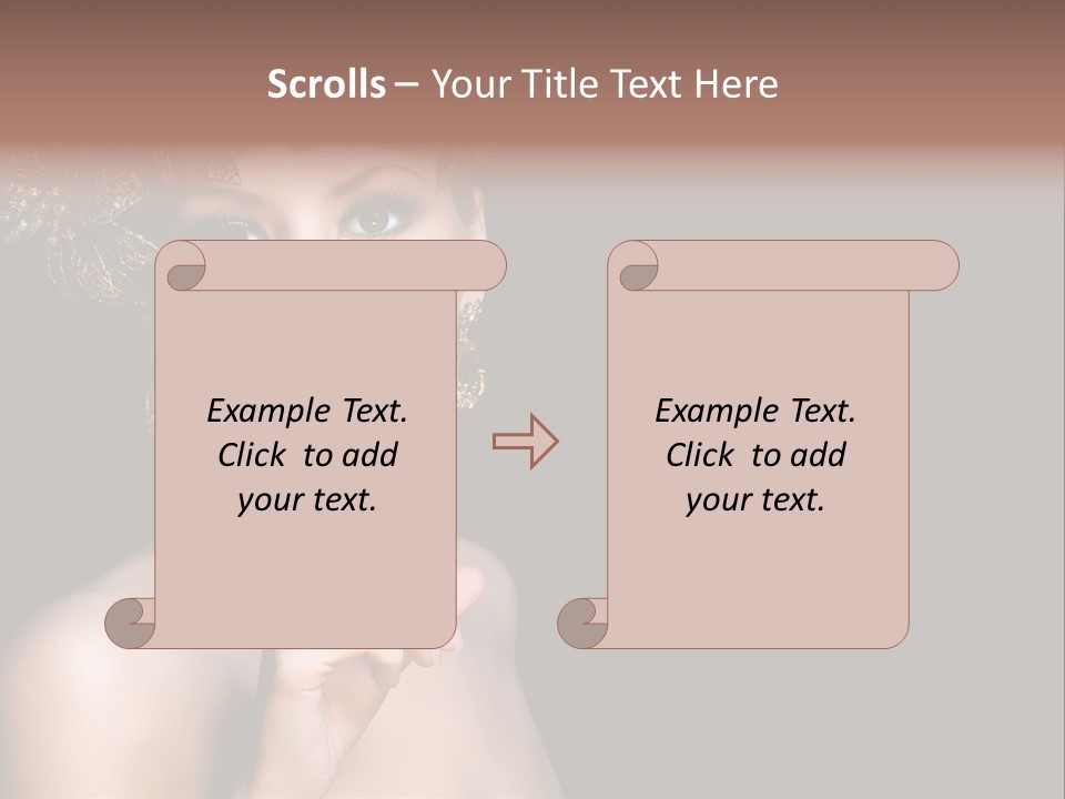 Beauty Woman Purity PowerPoint Template
