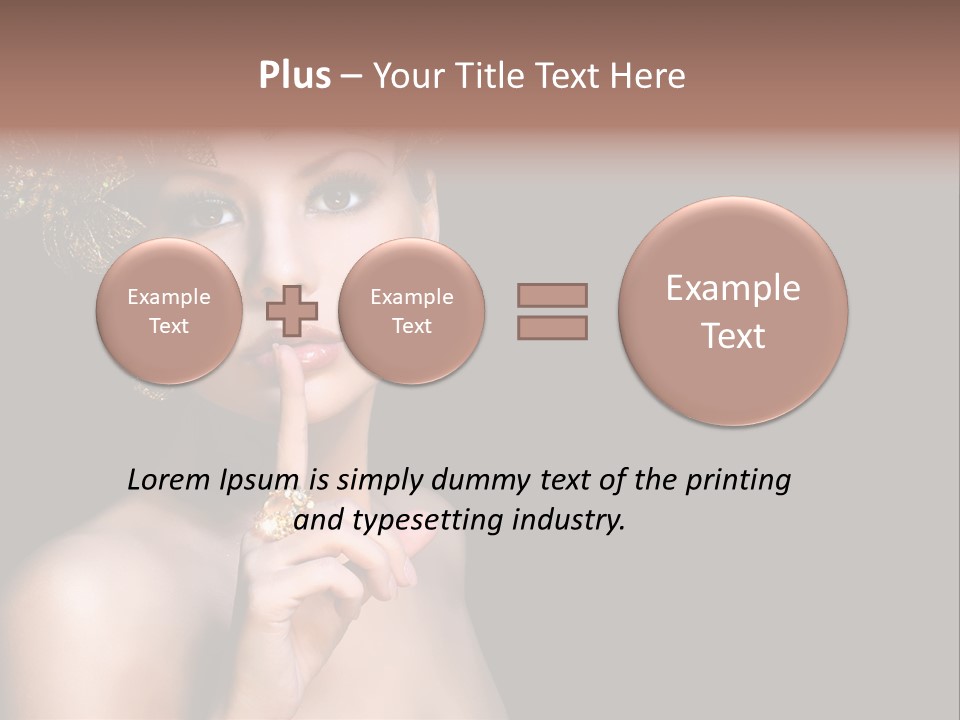 Beauty Woman Purity PowerPoint Template