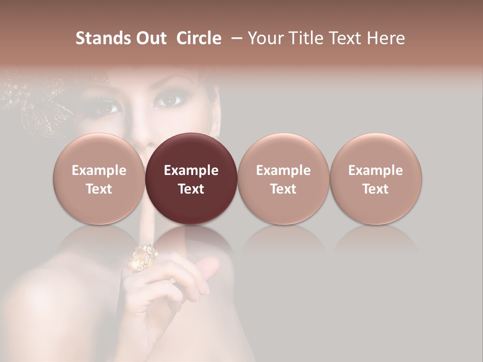 Beauty Woman Purity PowerPoint Template