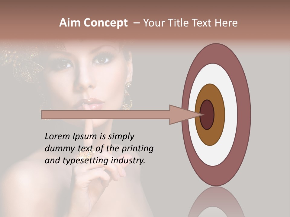 Beauty Woman Purity PowerPoint Template