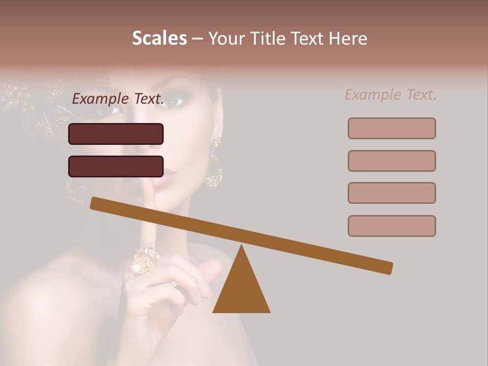 Beauty Woman Purity PowerPoint Template