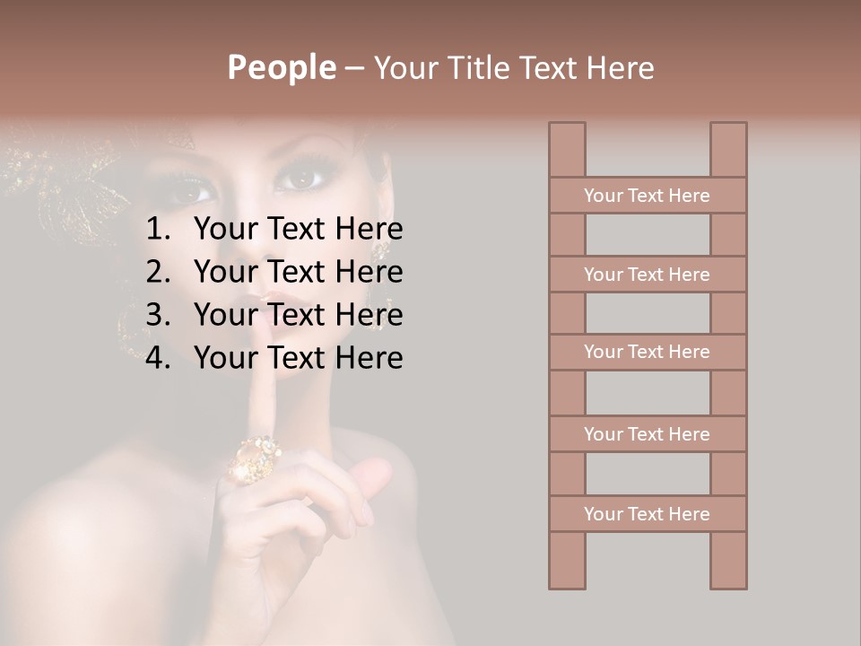 Beauty Woman Purity PowerPoint Template