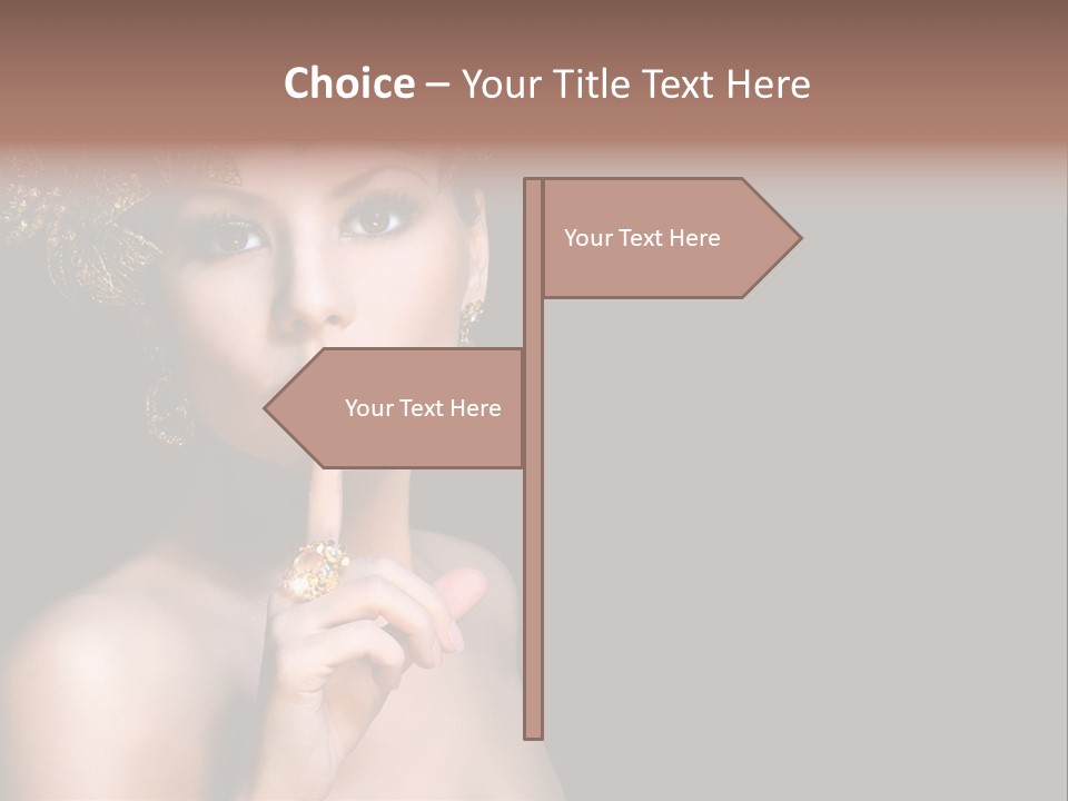 Beauty Woman Purity PowerPoint Template