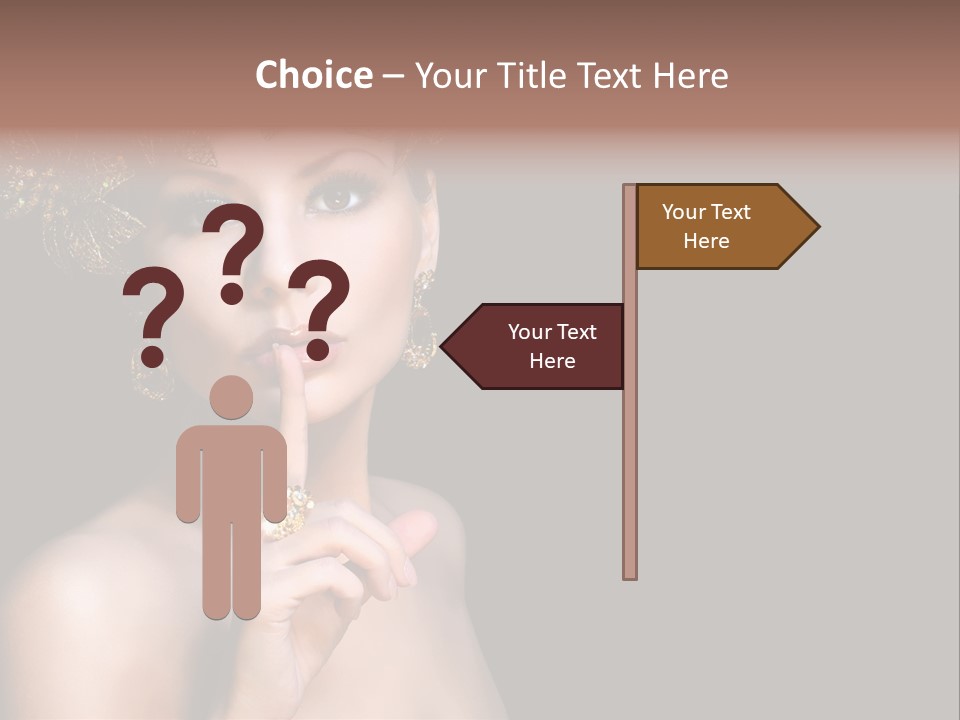 Beauty Woman Purity PowerPoint Template