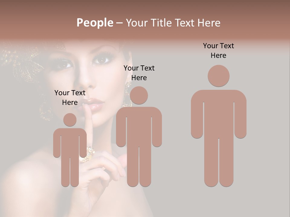 Beauty Woman Purity PowerPoint Template