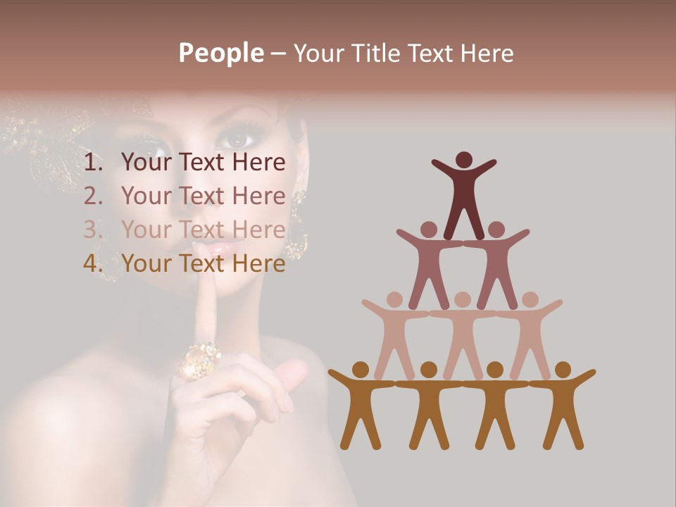 Beauty Woman Purity PowerPoint Template