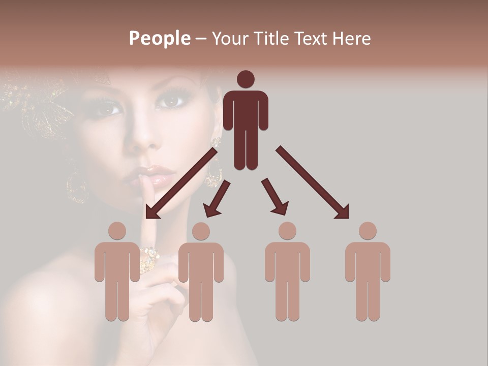Beauty Woman Purity PowerPoint Template