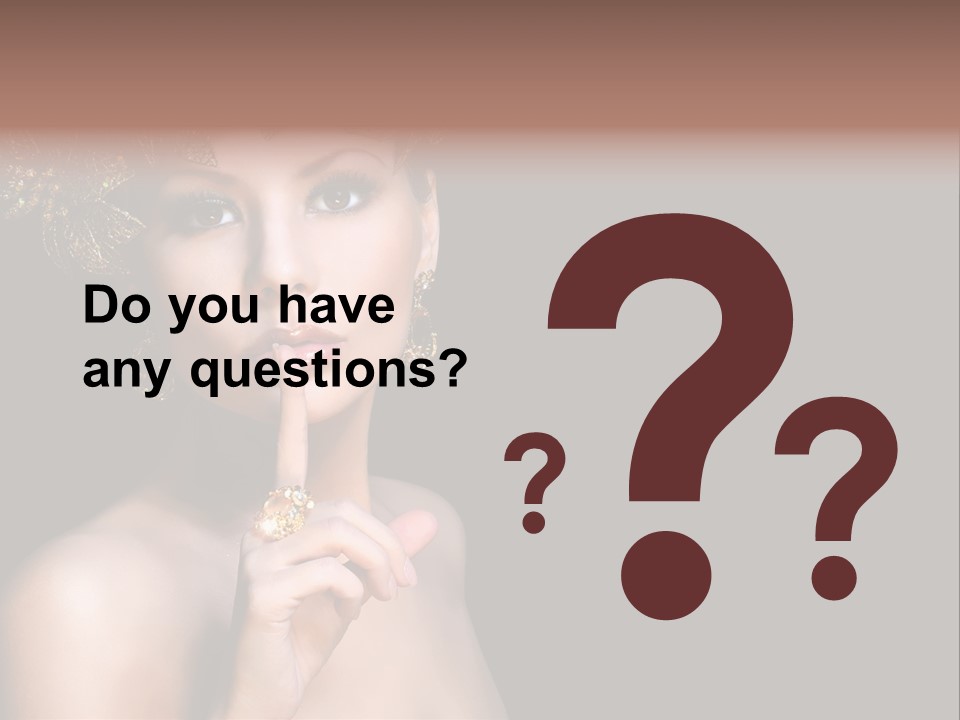 Beauty Woman Purity PowerPoint Template