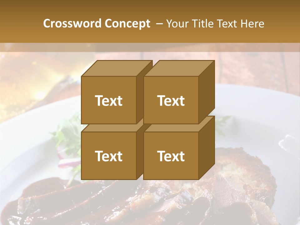 Beefsteak Plate Sirloin PowerPoint Template