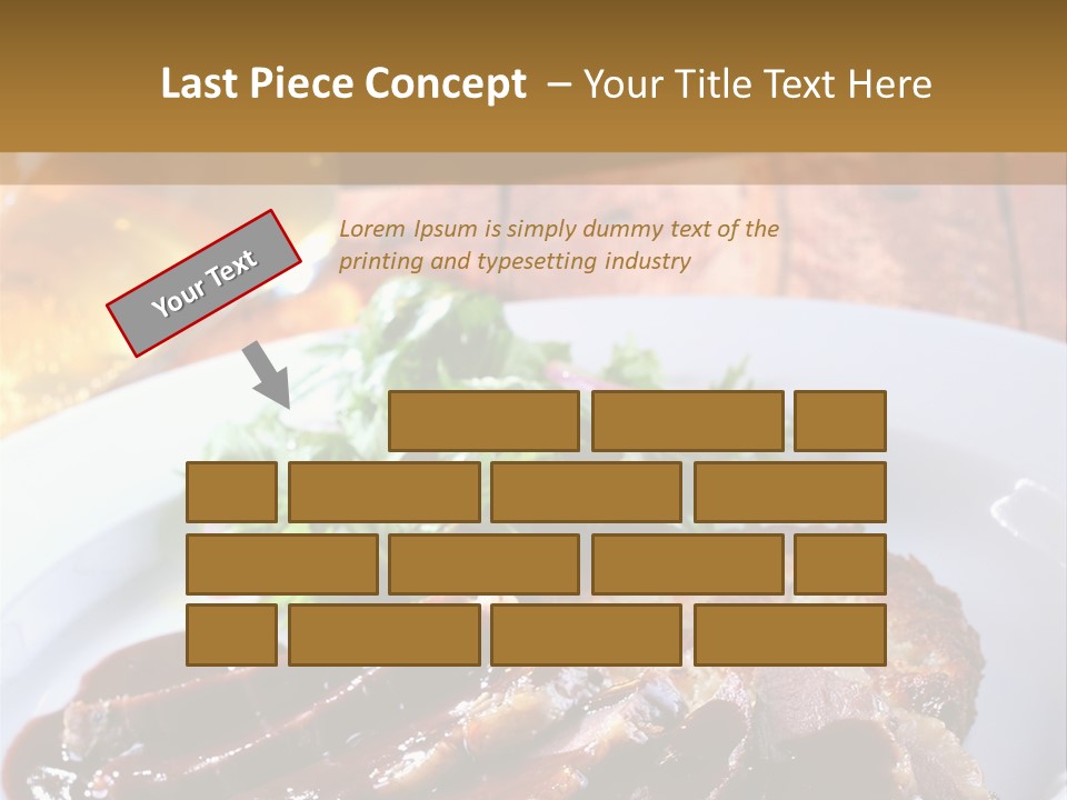 Beefsteak Plate Sirloin PowerPoint Template