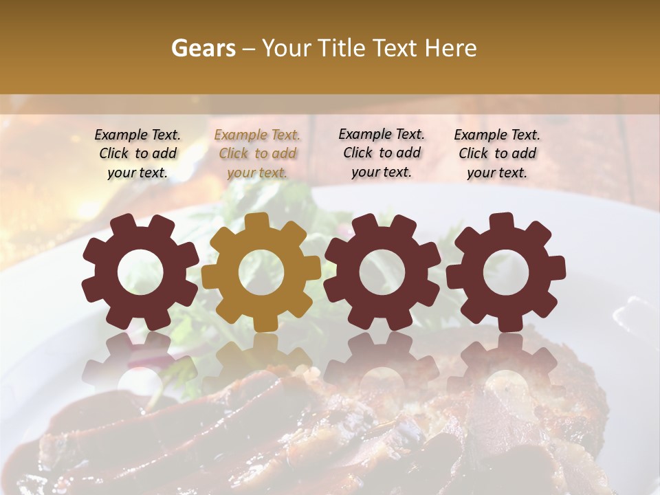 Beefsteak Plate Sirloin PowerPoint Template