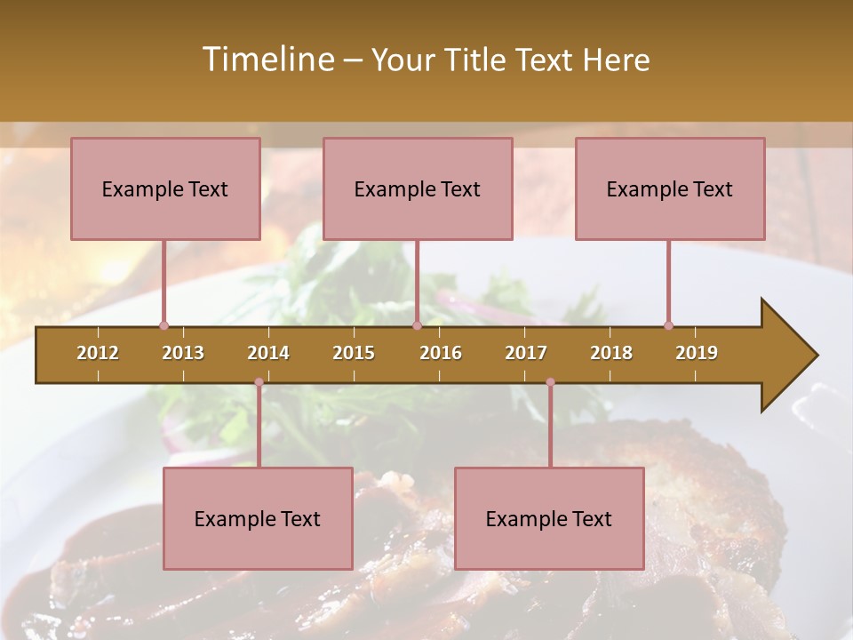 Beefsteak Plate Sirloin PowerPoint Template