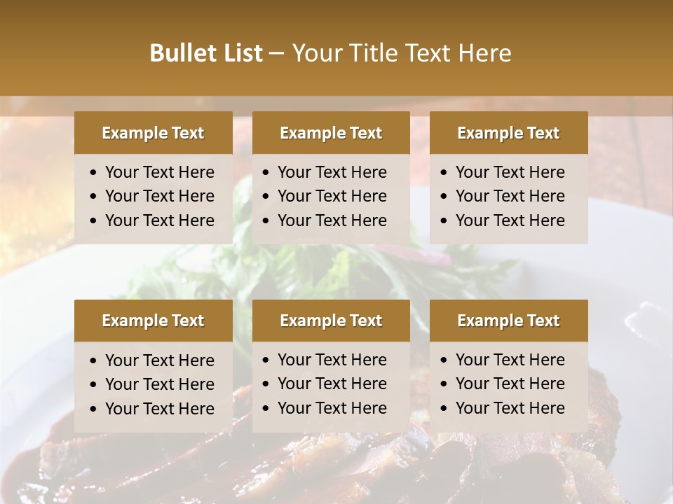Beefsteak Plate Sirloin PowerPoint Template