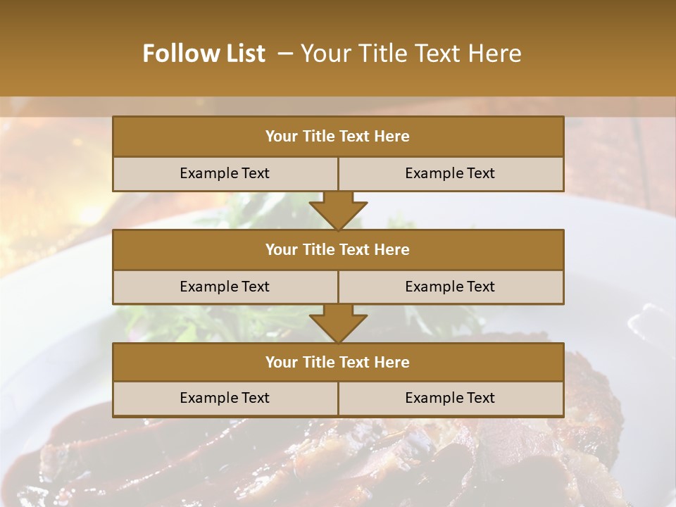 Beefsteak Plate Sirloin PowerPoint Template