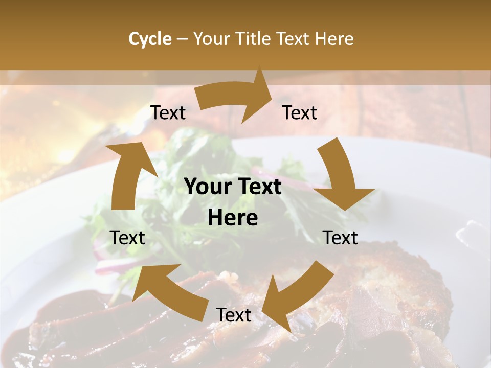 Beefsteak Plate Sirloin PowerPoint Template