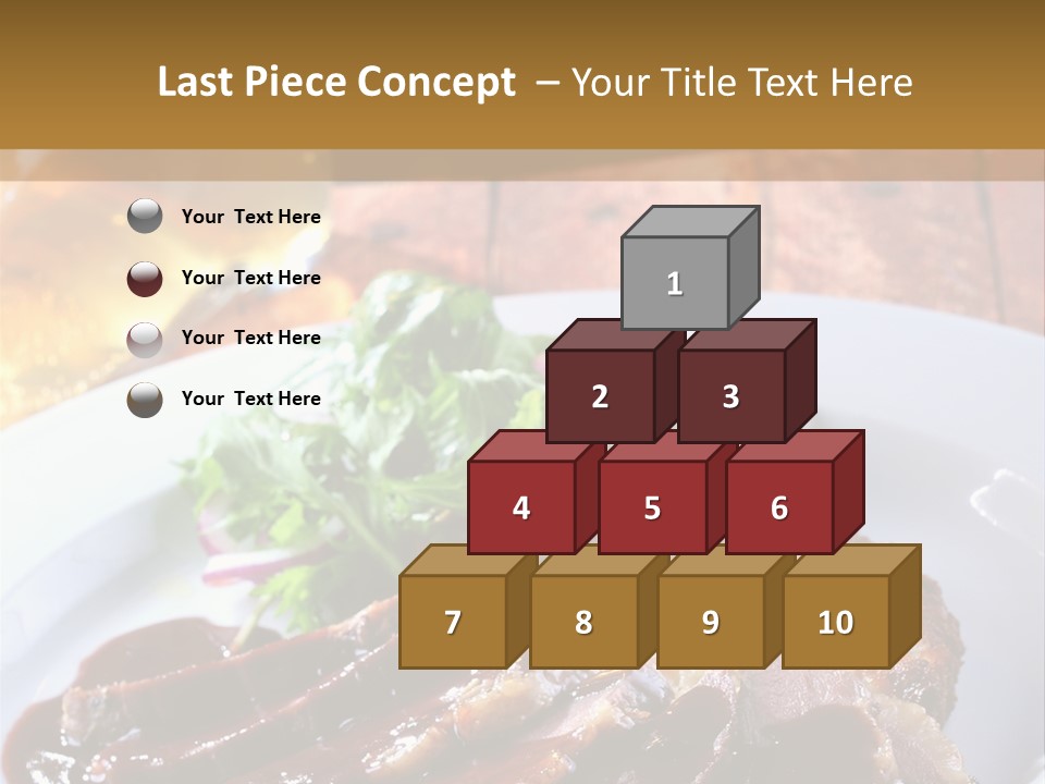 Beefsteak Plate Sirloin PowerPoint Template