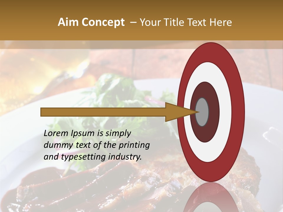 Beefsteak Plate Sirloin PowerPoint Template
