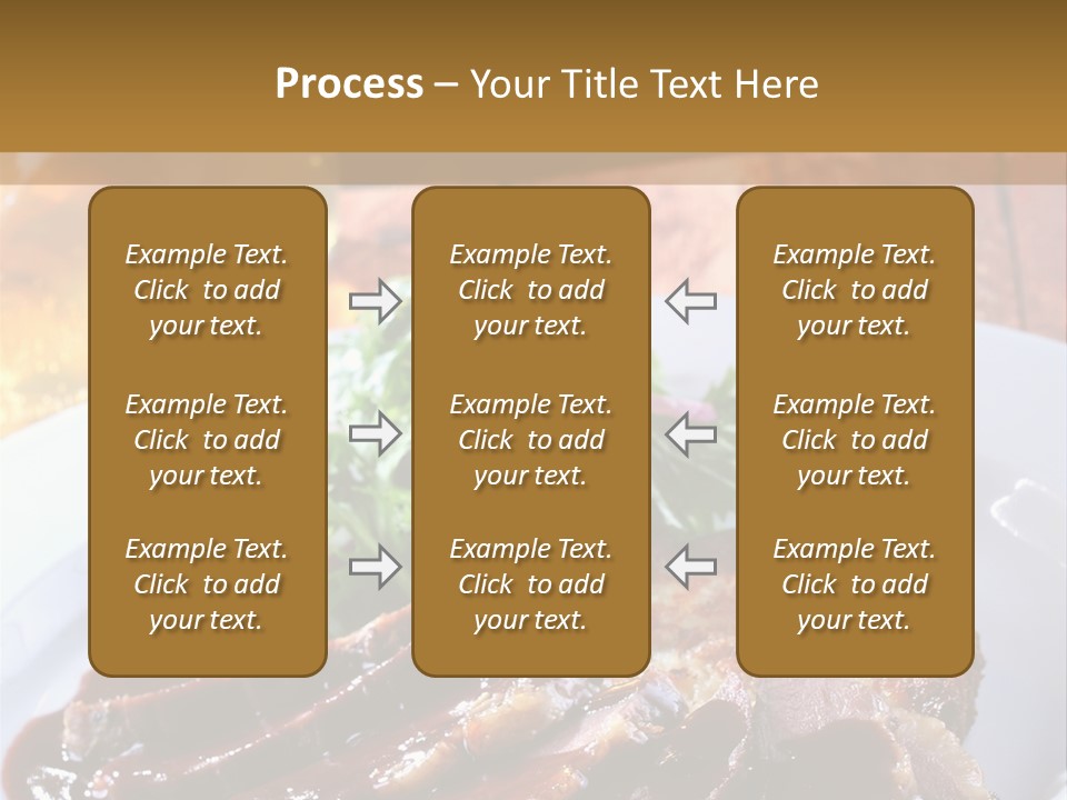 Beefsteak Plate Sirloin PowerPoint Template
