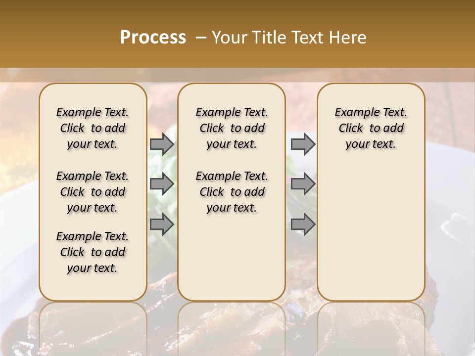 Beefsteak Plate Sirloin PowerPoint Template