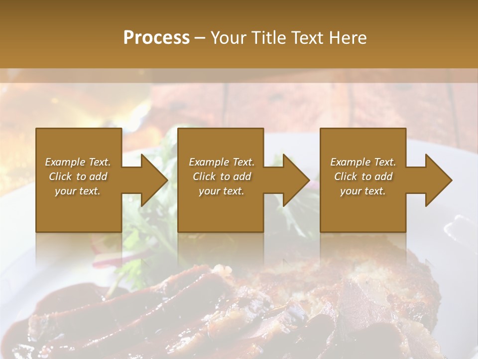 Beefsteak Plate Sirloin PowerPoint Template