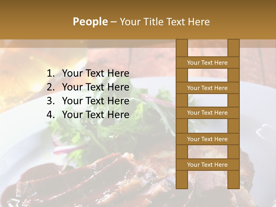 Beefsteak Plate Sirloin PowerPoint Template
