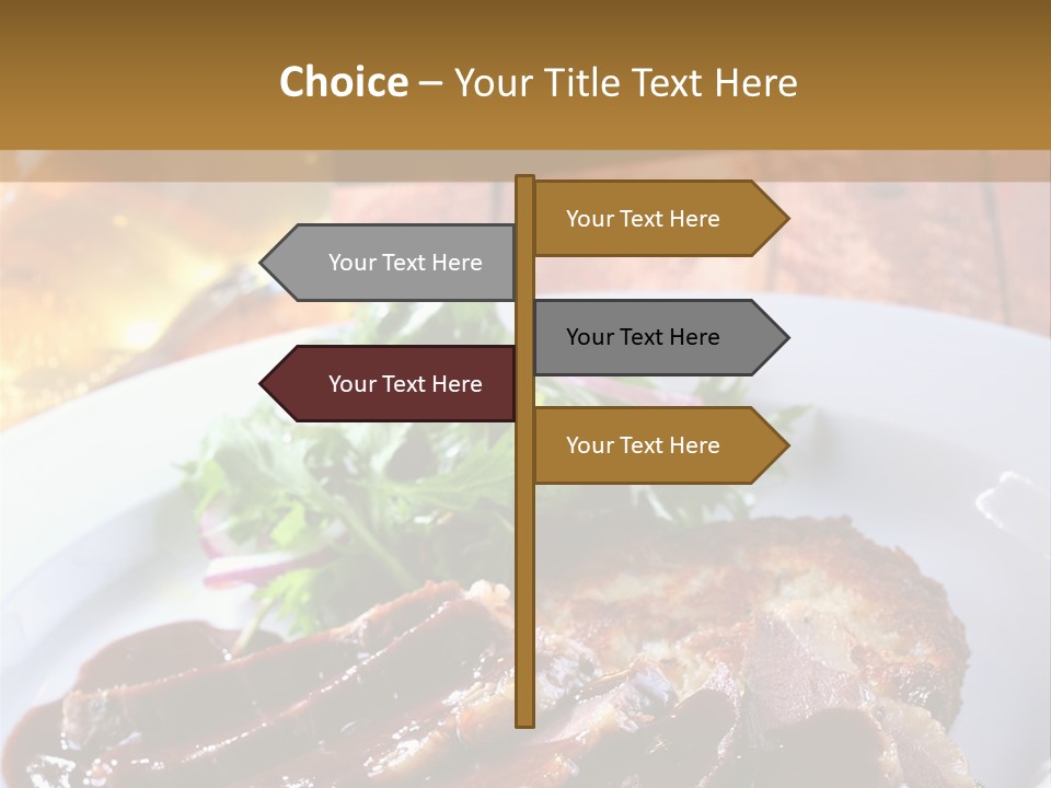 Beefsteak Plate Sirloin PowerPoint Template