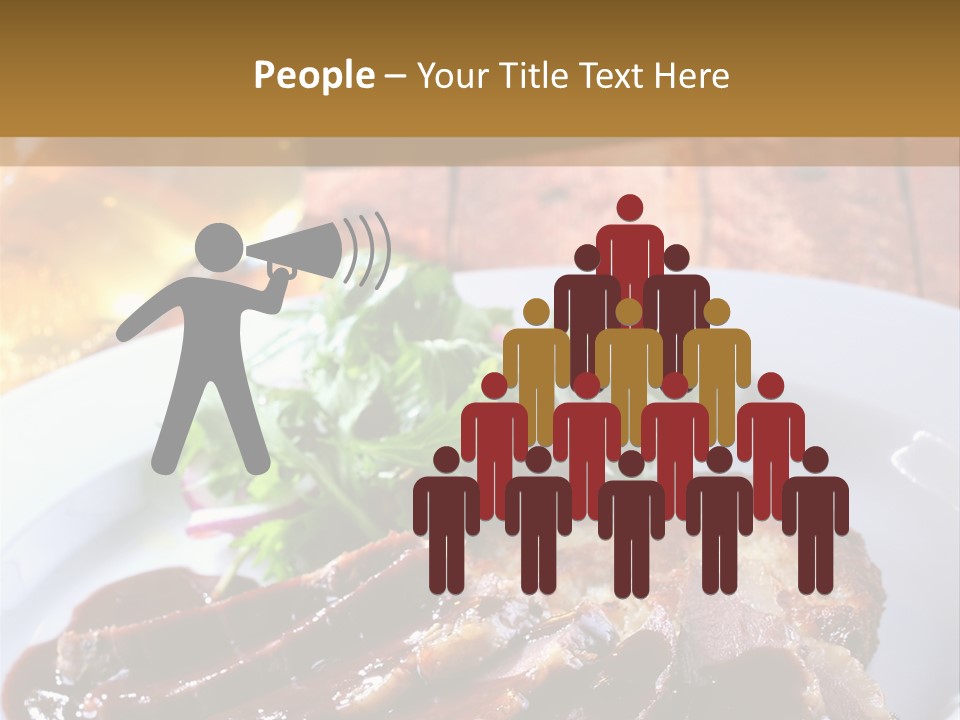 Beefsteak Plate Sirloin PowerPoint Template