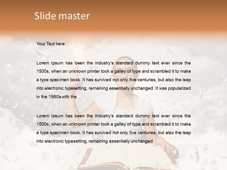 Scholar Book Pupil PowerPoint Template