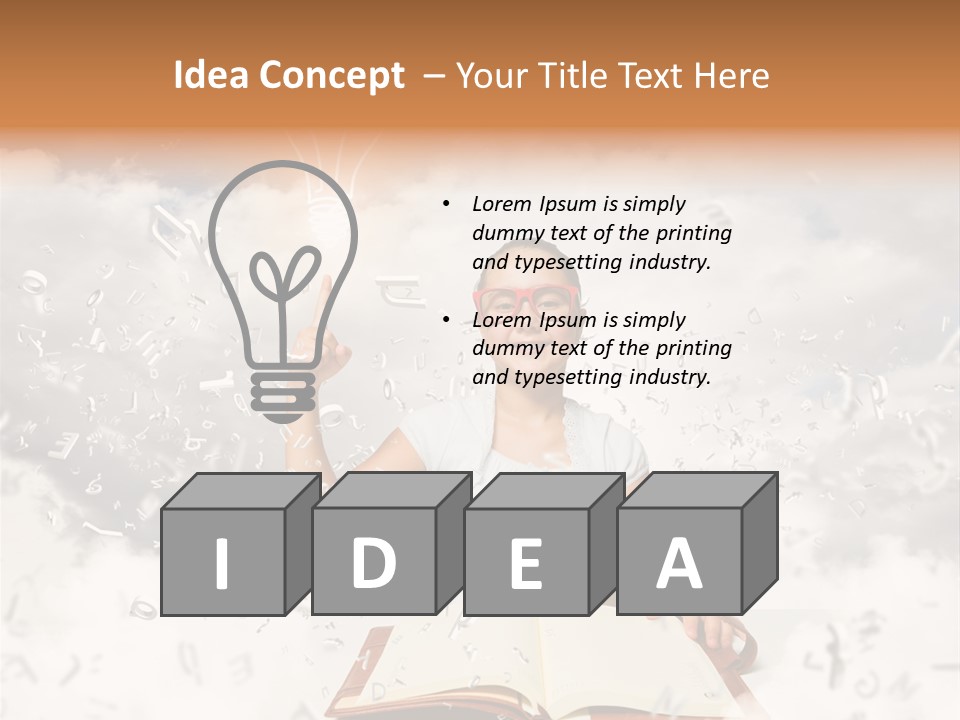 Scholar Book Pupil PowerPoint Template