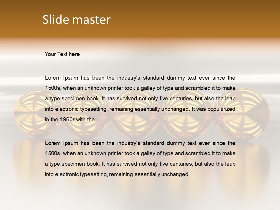 Ball Future Techno PowerPoint Template