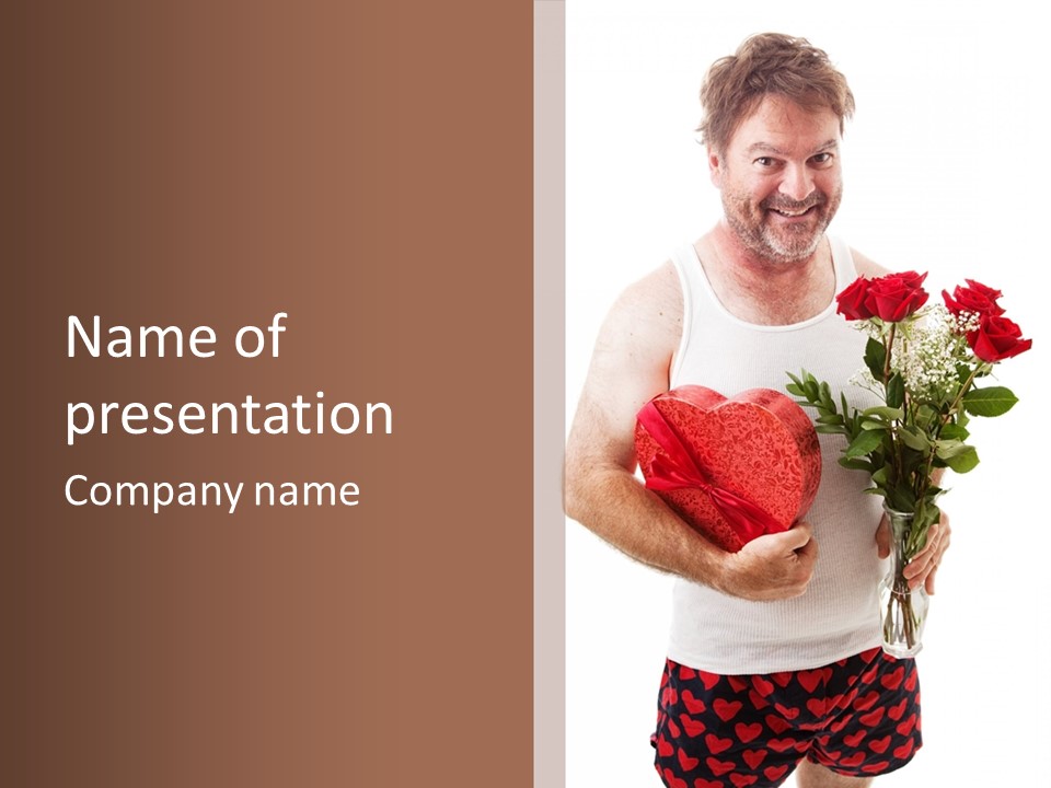 Bouquet Affection Hopeful PowerPoint Template