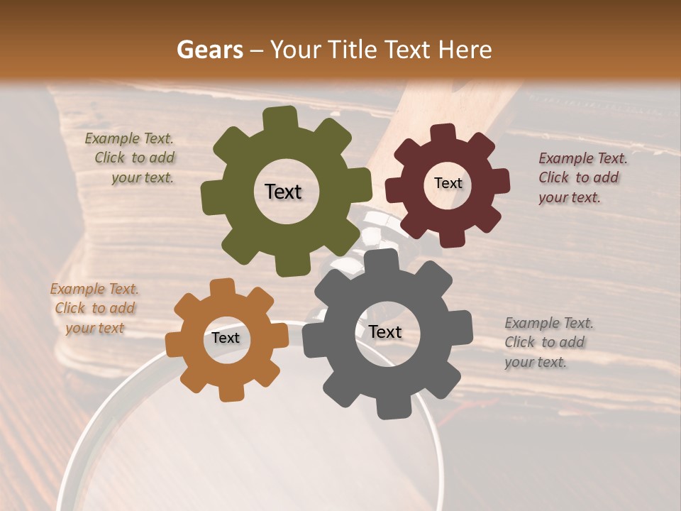 Dark Blue Page PowerPoint Template