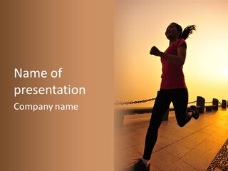 Person Free Sunrise PowerPoint Template