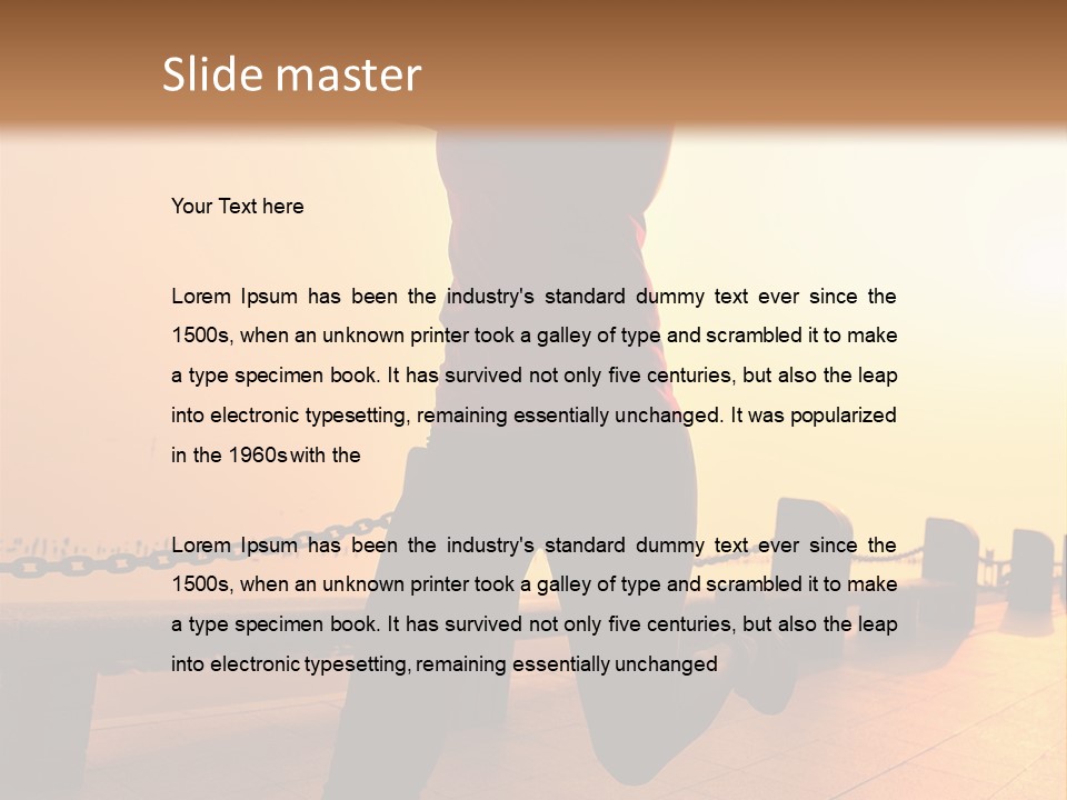 Person Free Sunrise PowerPoint Template