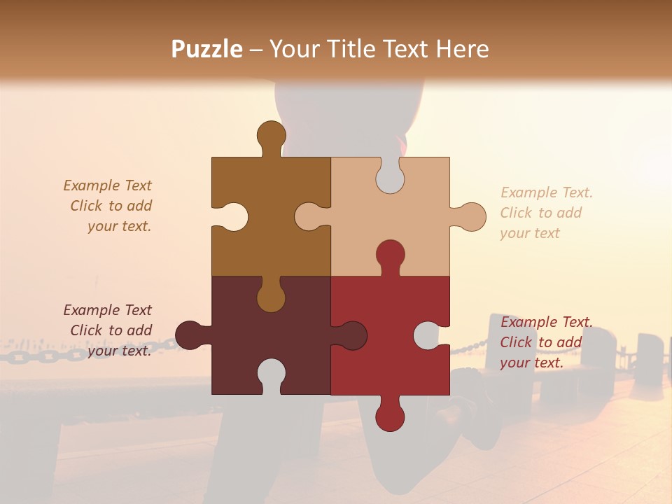 Person Free Sunrise PowerPoint Template
