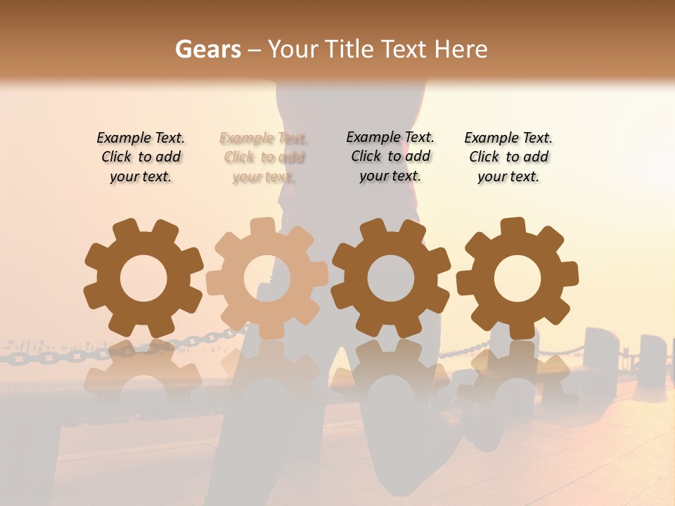 Person Free Sunrise PowerPoint Template