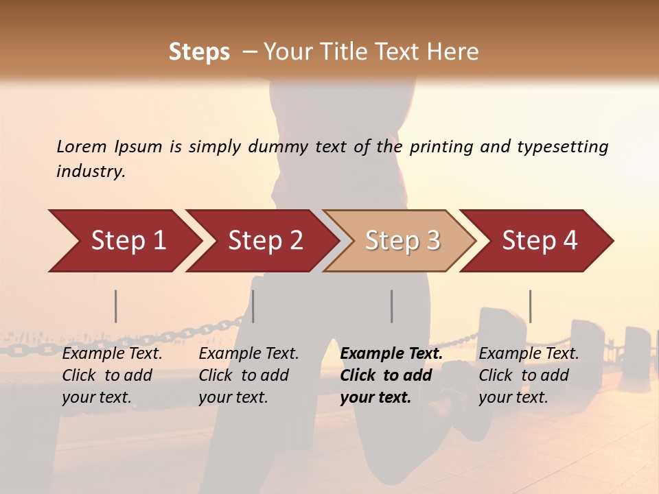 Person Free Sunrise PowerPoint Template
