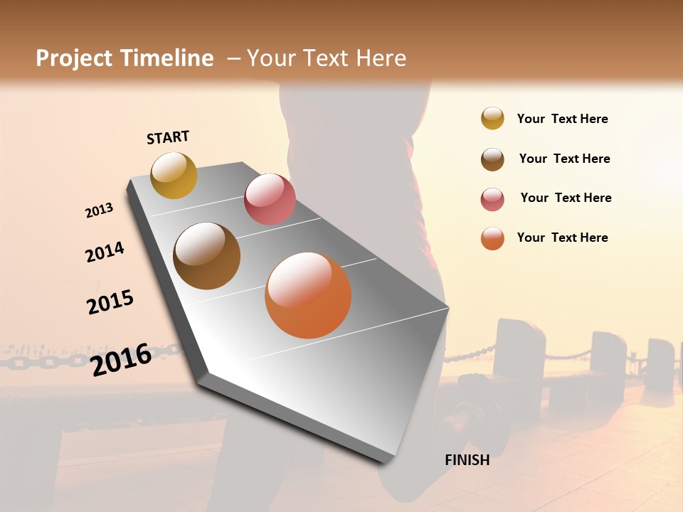 Person Free Sunrise PowerPoint Template