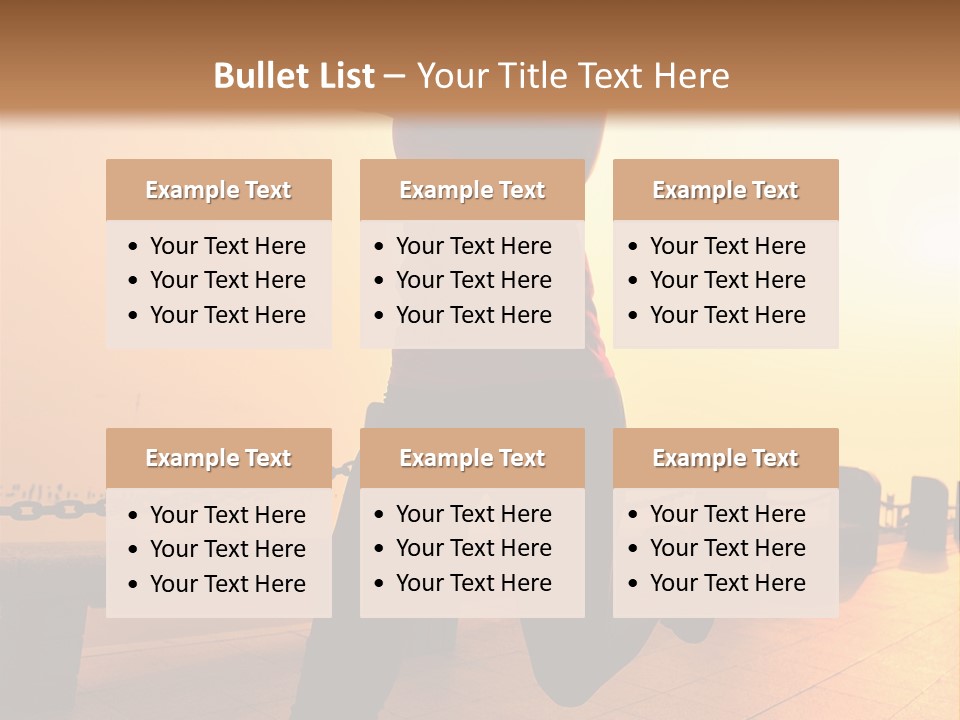 Person Free Sunrise PowerPoint Template