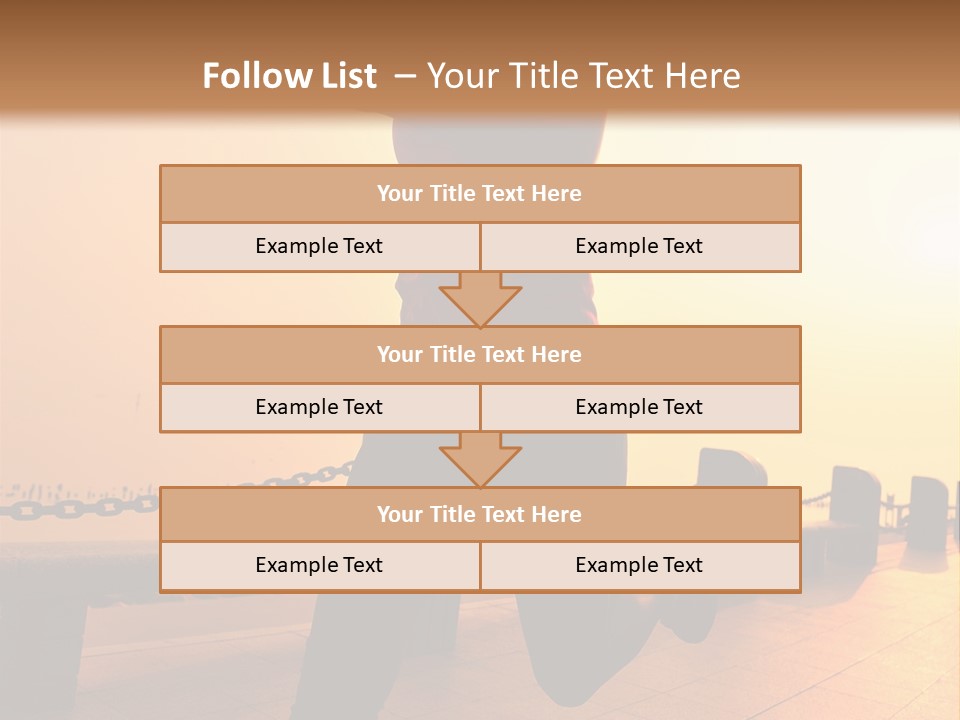 Person Free Sunrise PowerPoint Template