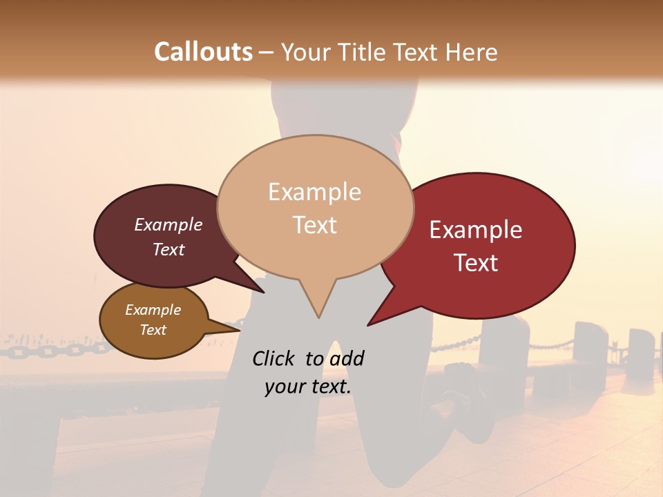 Person Free Sunrise PowerPoint Template