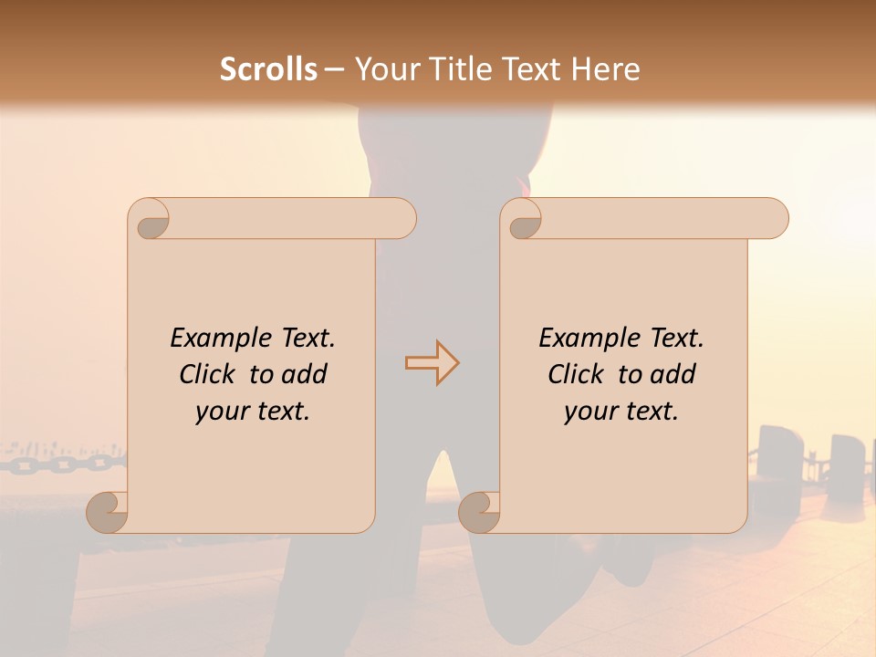Person Free Sunrise PowerPoint Template