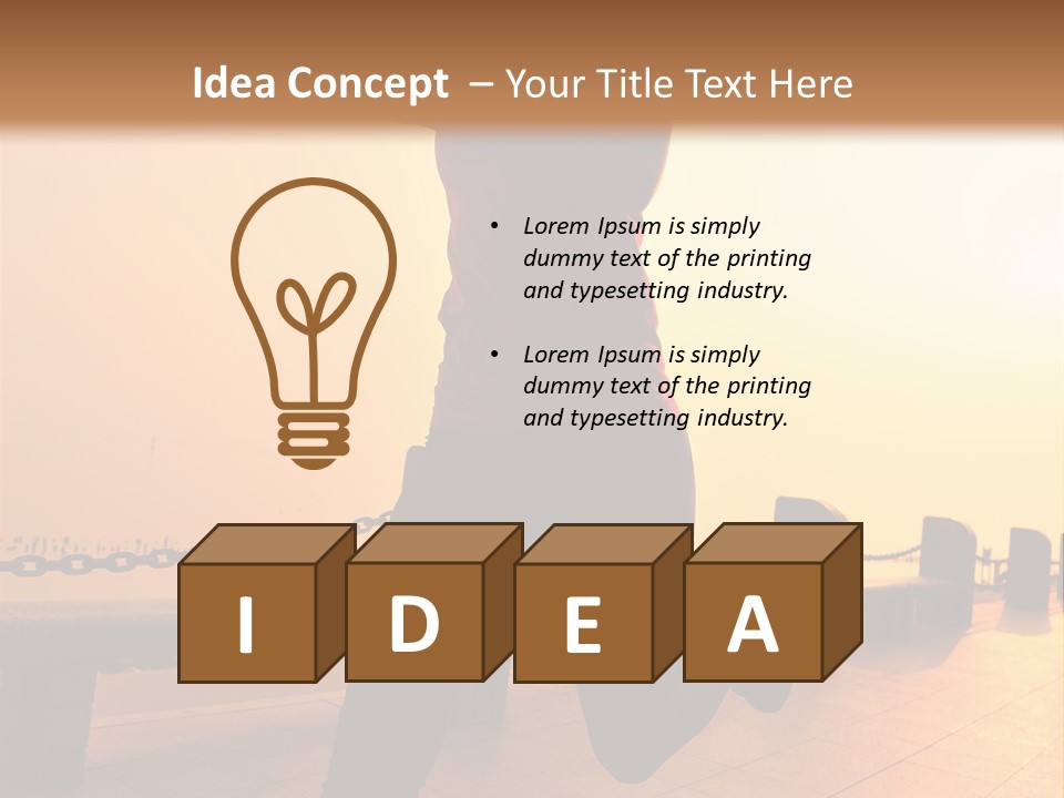 Person Free Sunrise PowerPoint Template