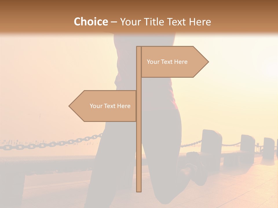 Person Free Sunrise PowerPoint Template