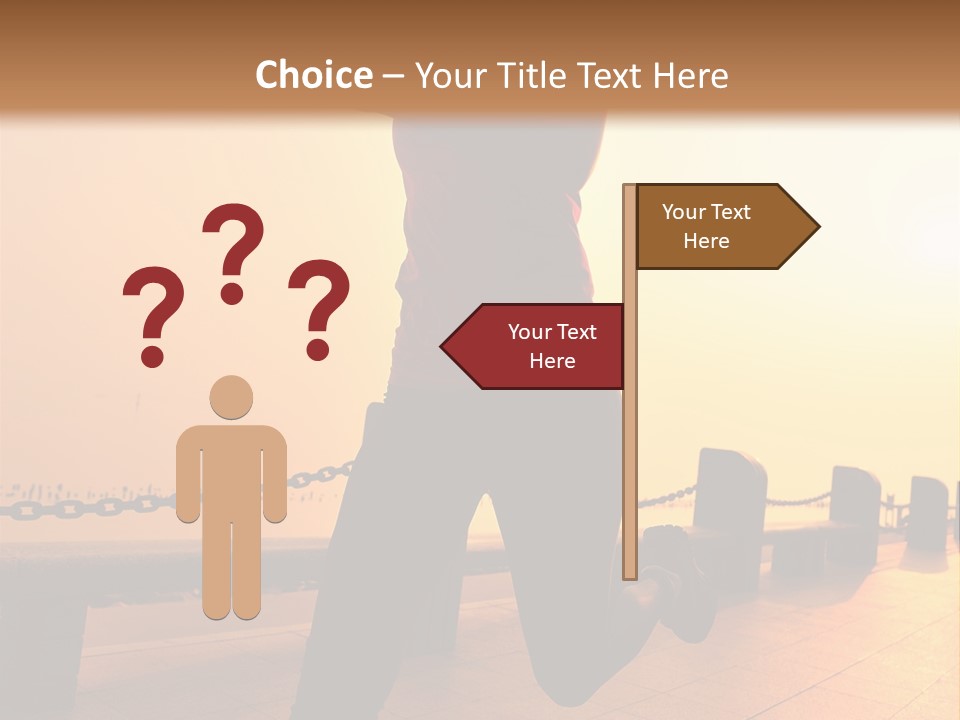 Person Free Sunrise PowerPoint Template