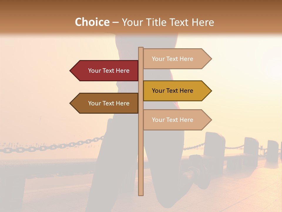 Person Free Sunrise PowerPoint Template
