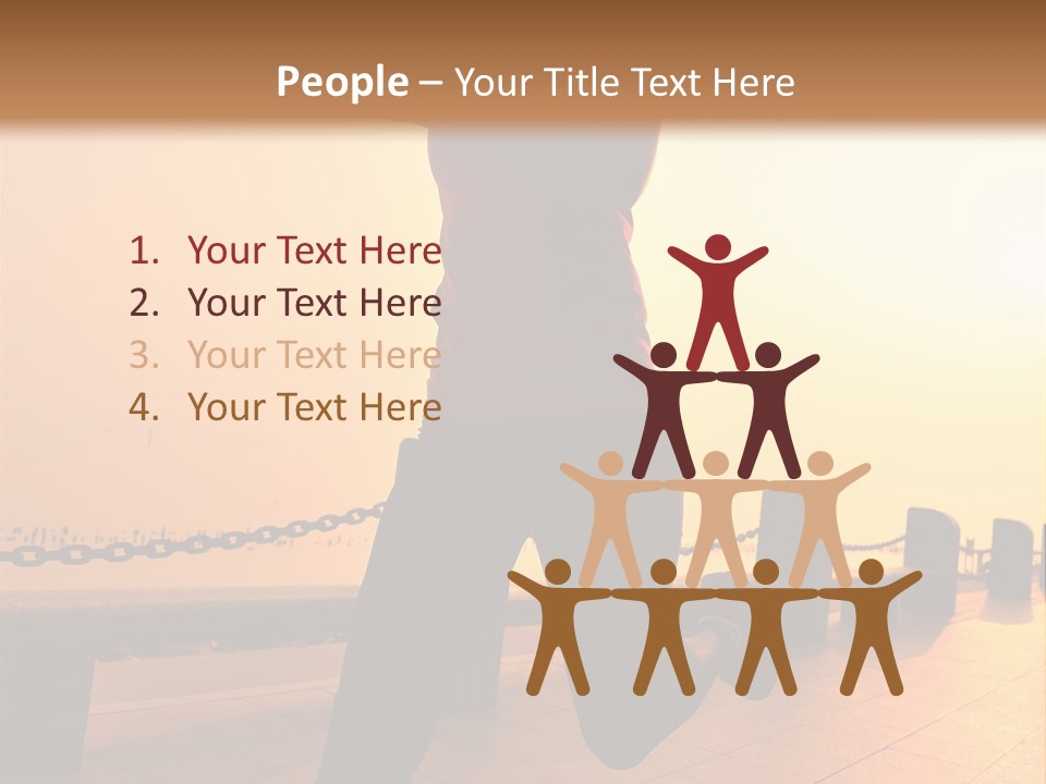 Person Free Sunrise PowerPoint Template