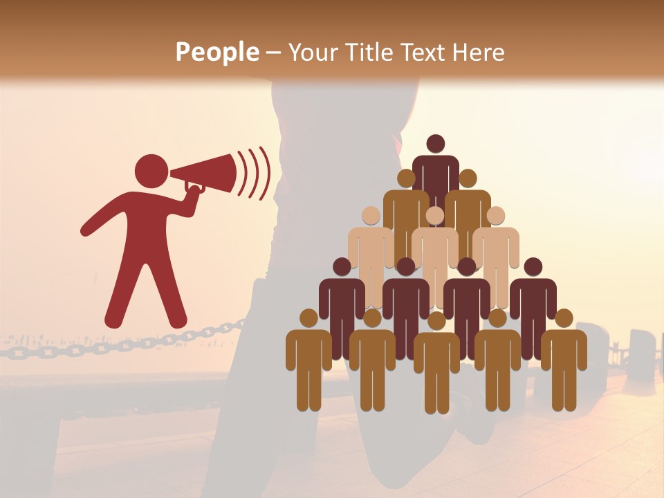 Person Free Sunrise PowerPoint Template
